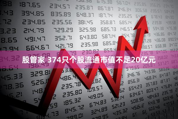股管家 374只个股流通市值不足20亿元
